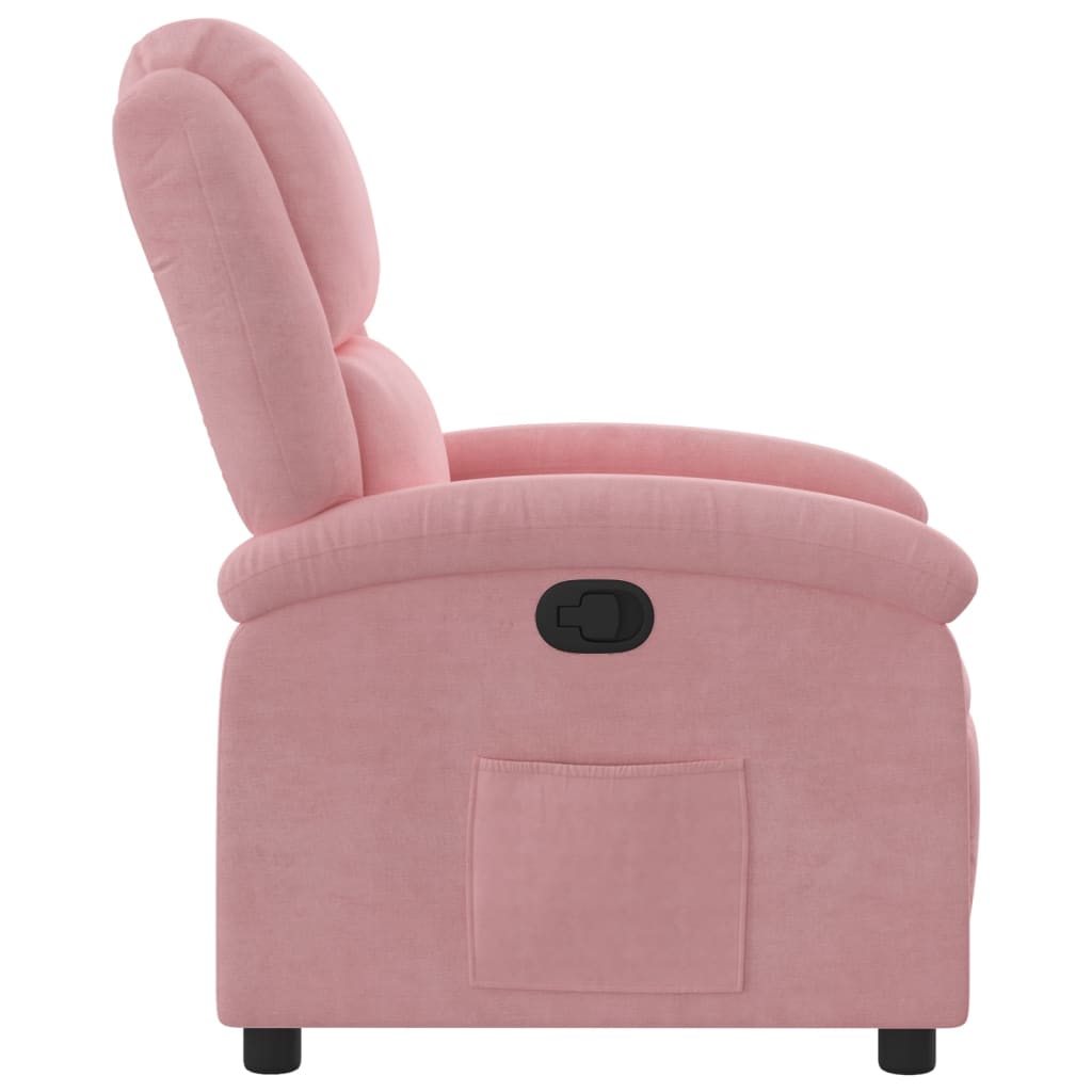 Relaxsessel Rosa Samt