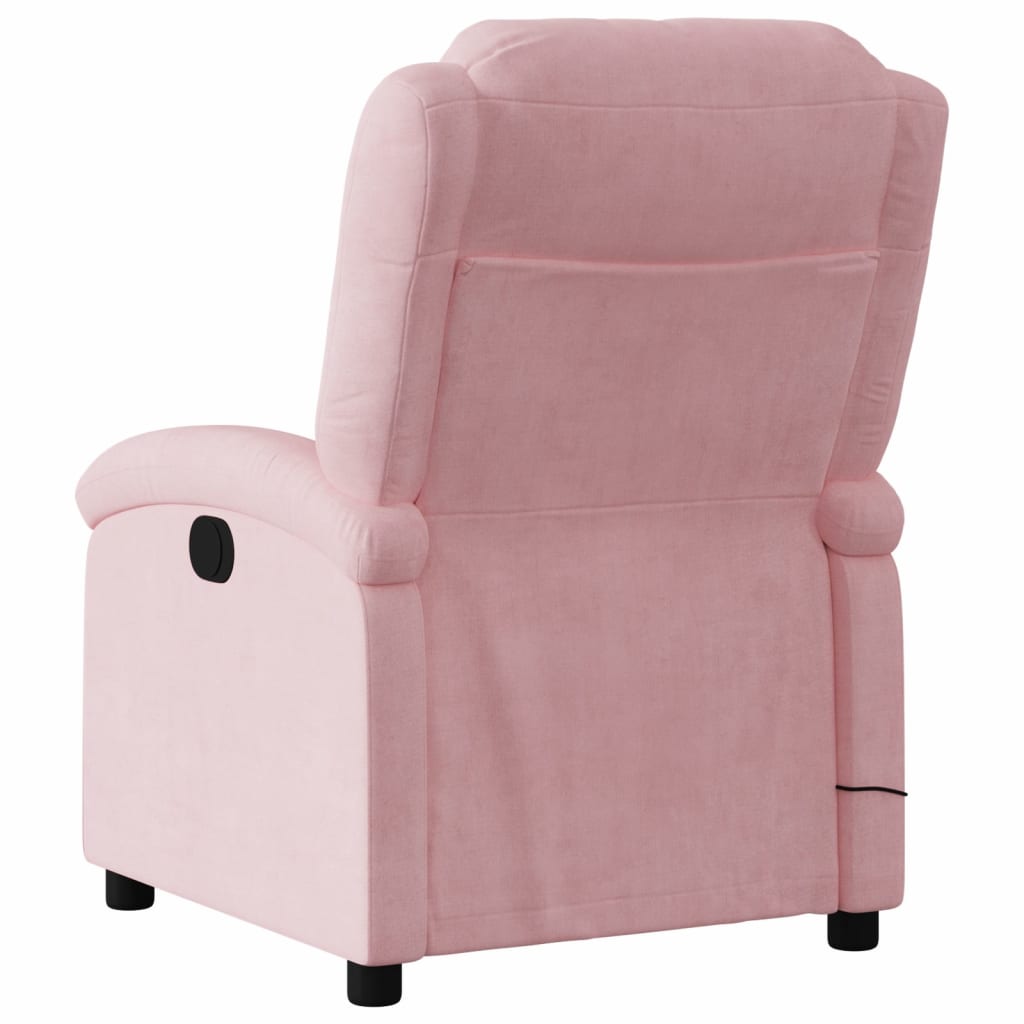 Massagesessel Rosa Samt