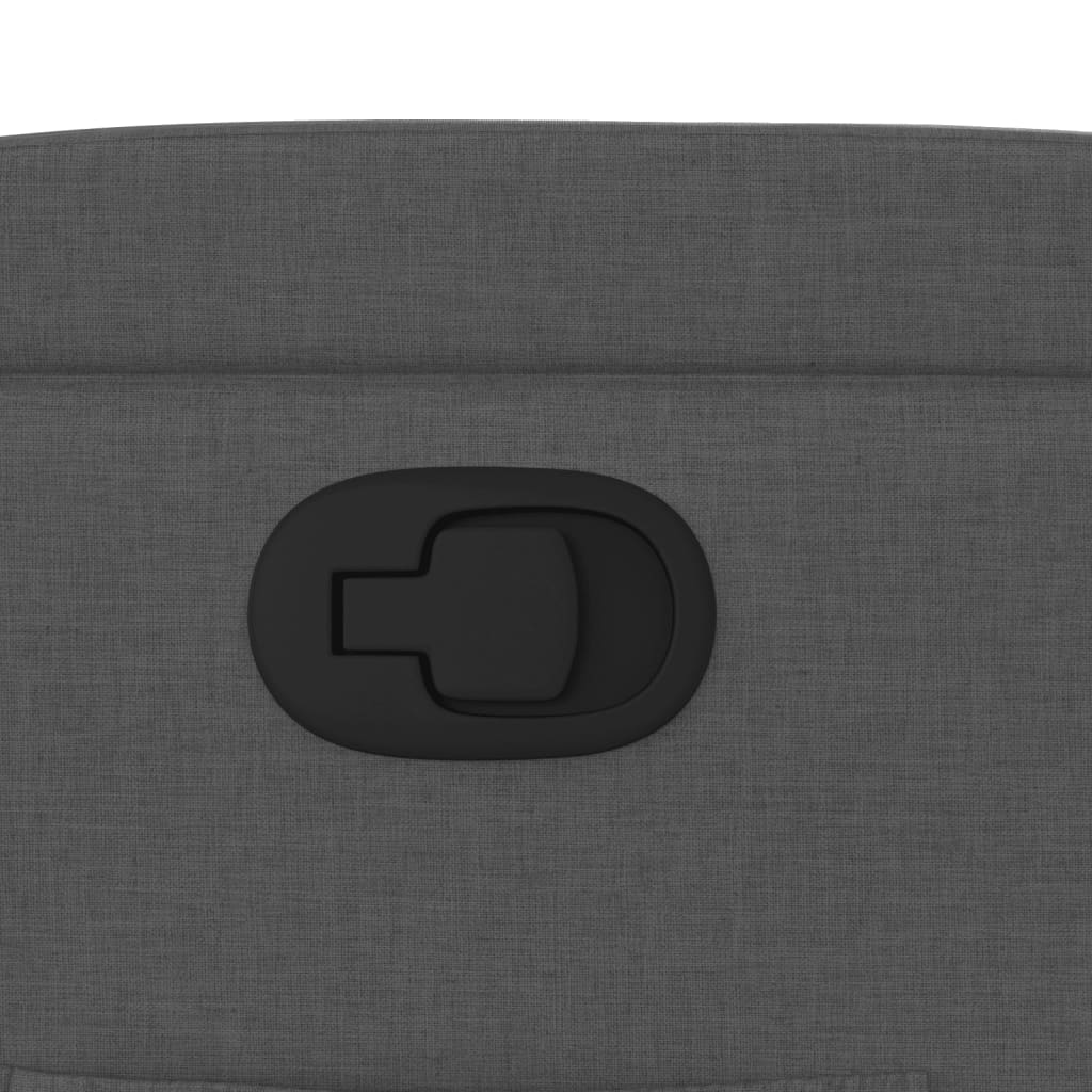 Fauteuil de relaxation tissu gris foncé