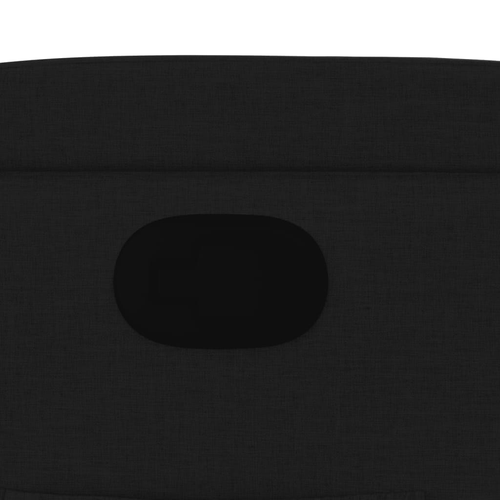 Fauteuil de relaxation tissu noir