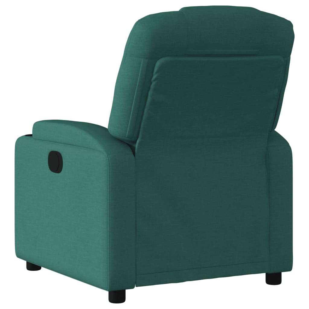Fauteuil de relaxation tissu vert foncé