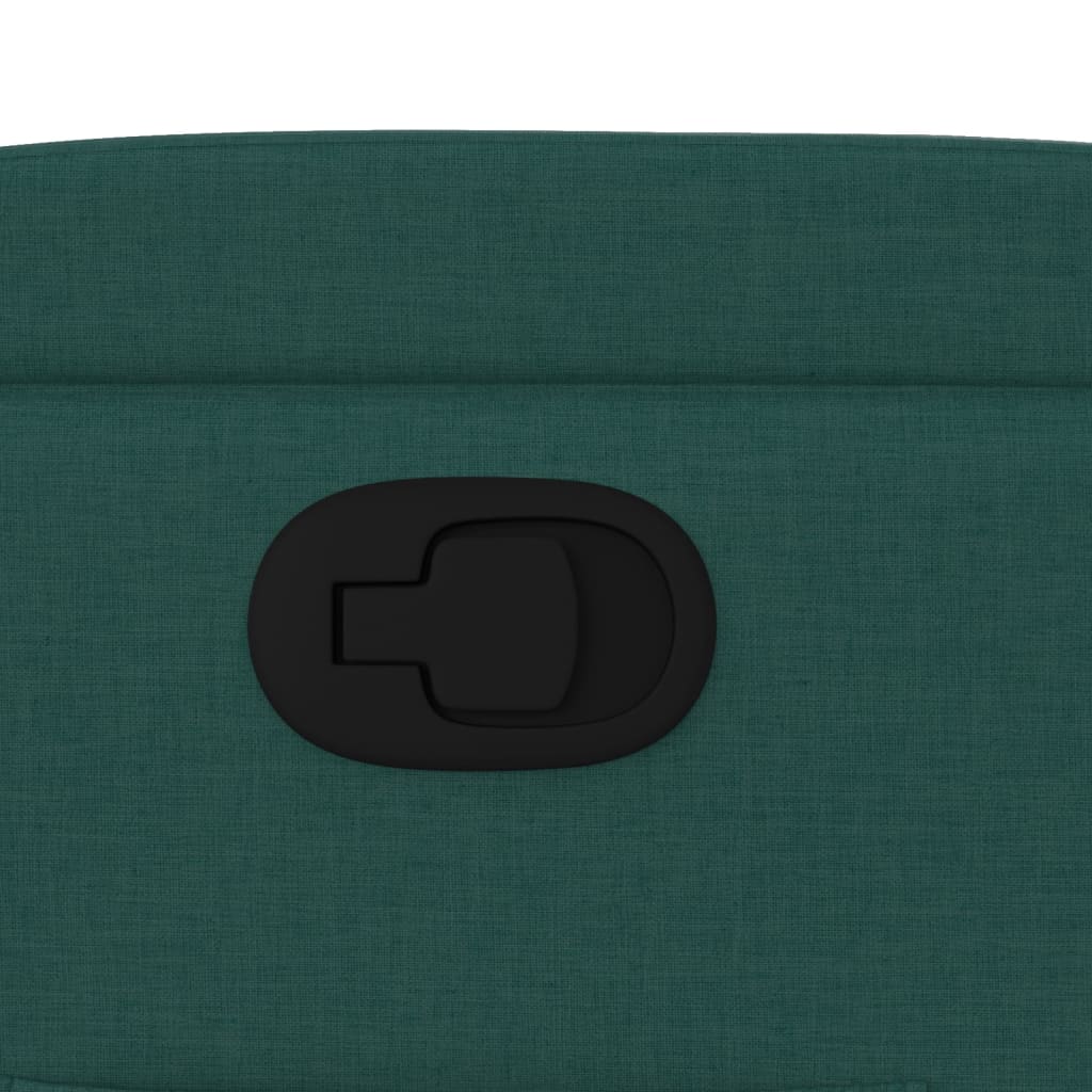 Fauteuil de relaxation tissu vert foncé