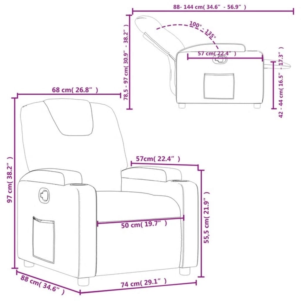 Fauteuil de relaxation tissu vert foncé