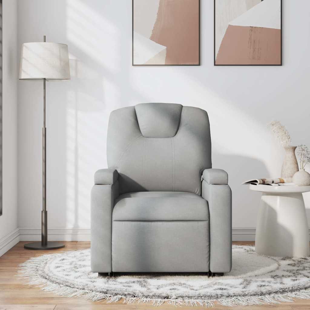 Fauteuil de massage tissu gris clair