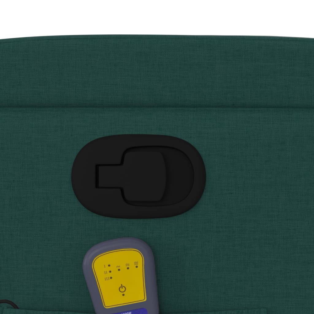 Fauteuil de massage tissu vert foncé