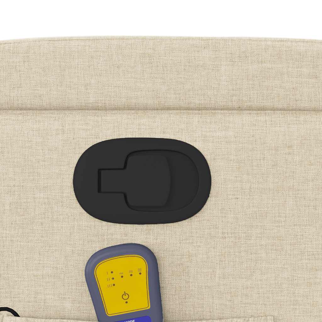 Fauteuil de massage tissu crème