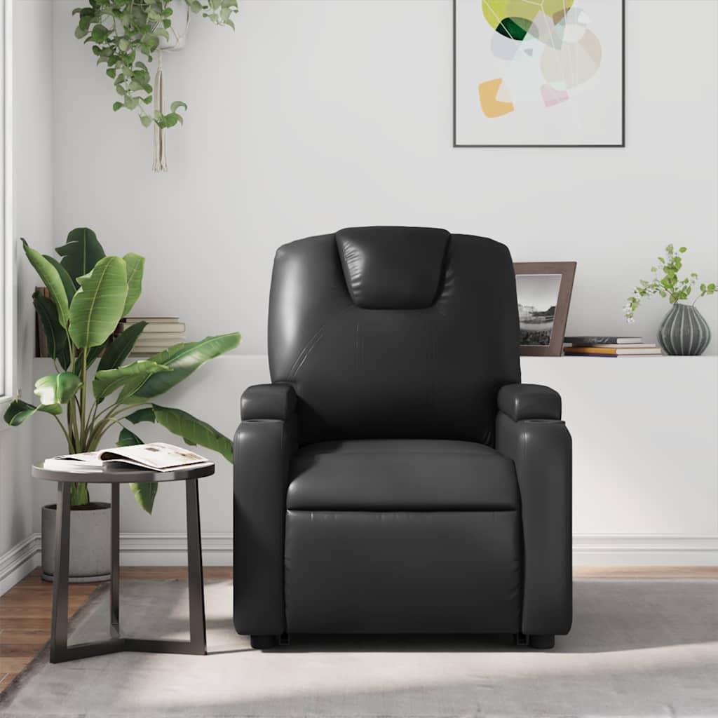 Relaxsessel Schwarz Kunstleder