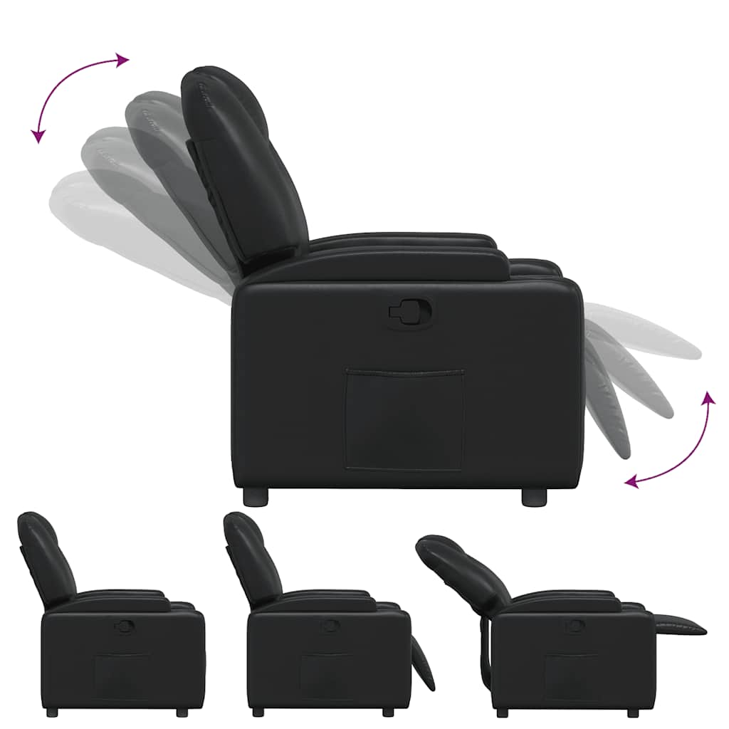 Relaxsessel Schwarz Kunstleder
