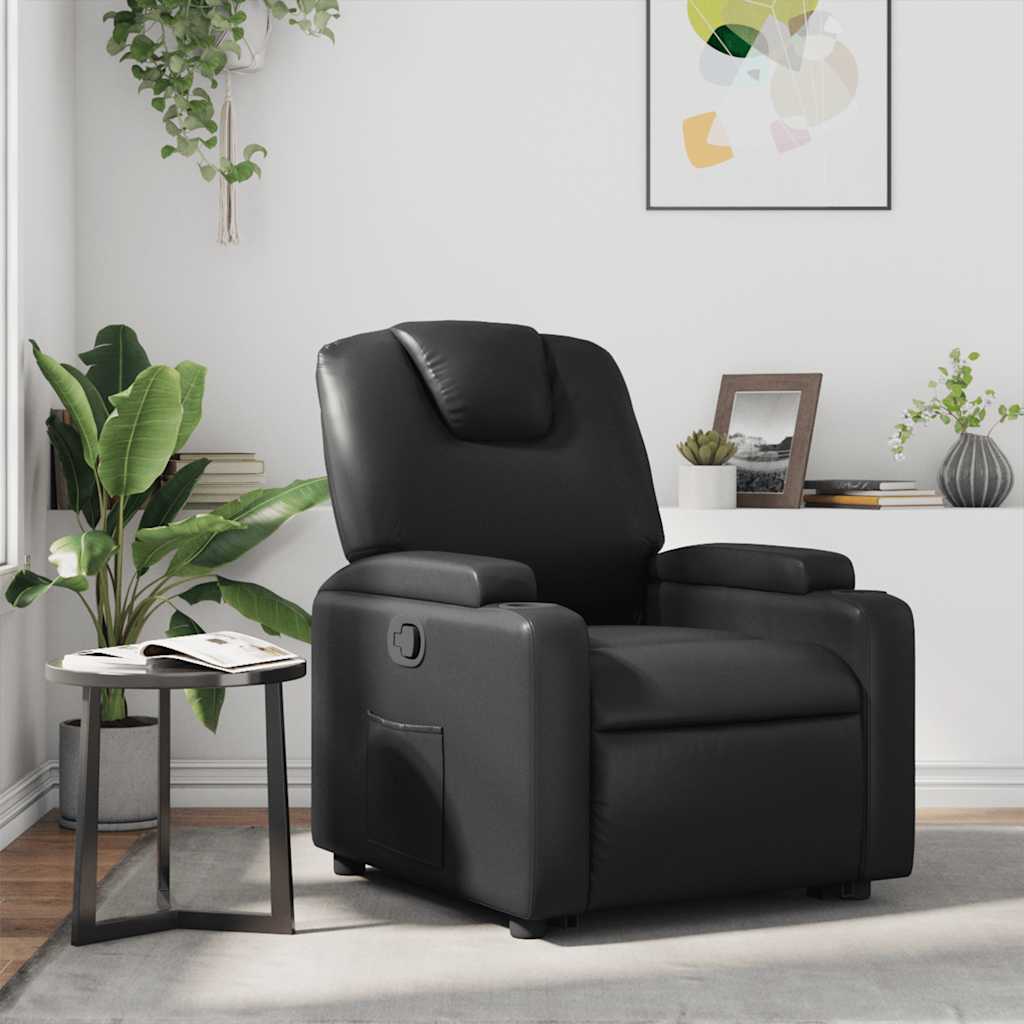 Relaxsessel Schwarz Kunstleder