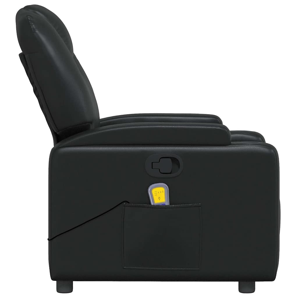 Fauteuil de massage simili cuir noir