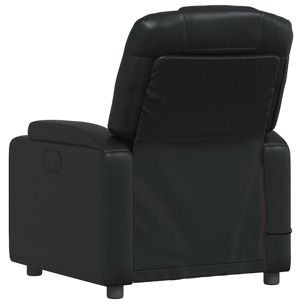Fauteuil de massage simili cuir noir