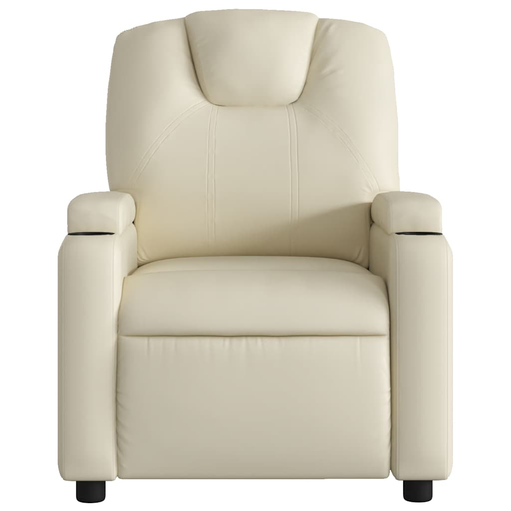 Massagesessel Creme Kunstleder