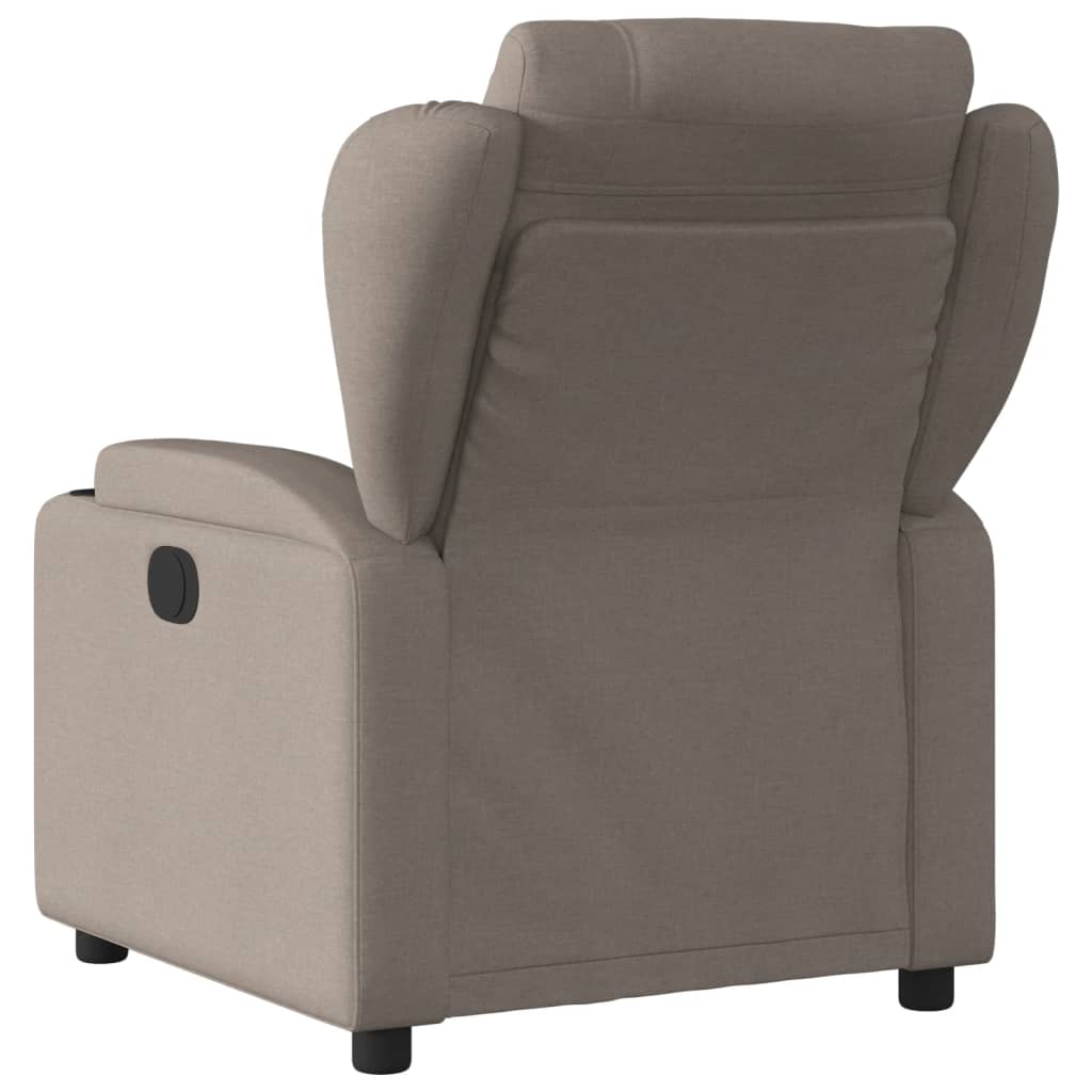 Fauteuil relax tissu taupe
