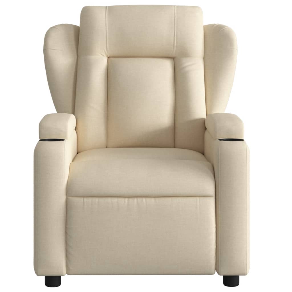 Fauteuil de relaxation tissu crème