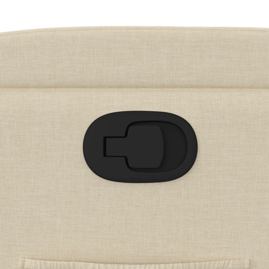 Fauteuil de relaxation tissu crème