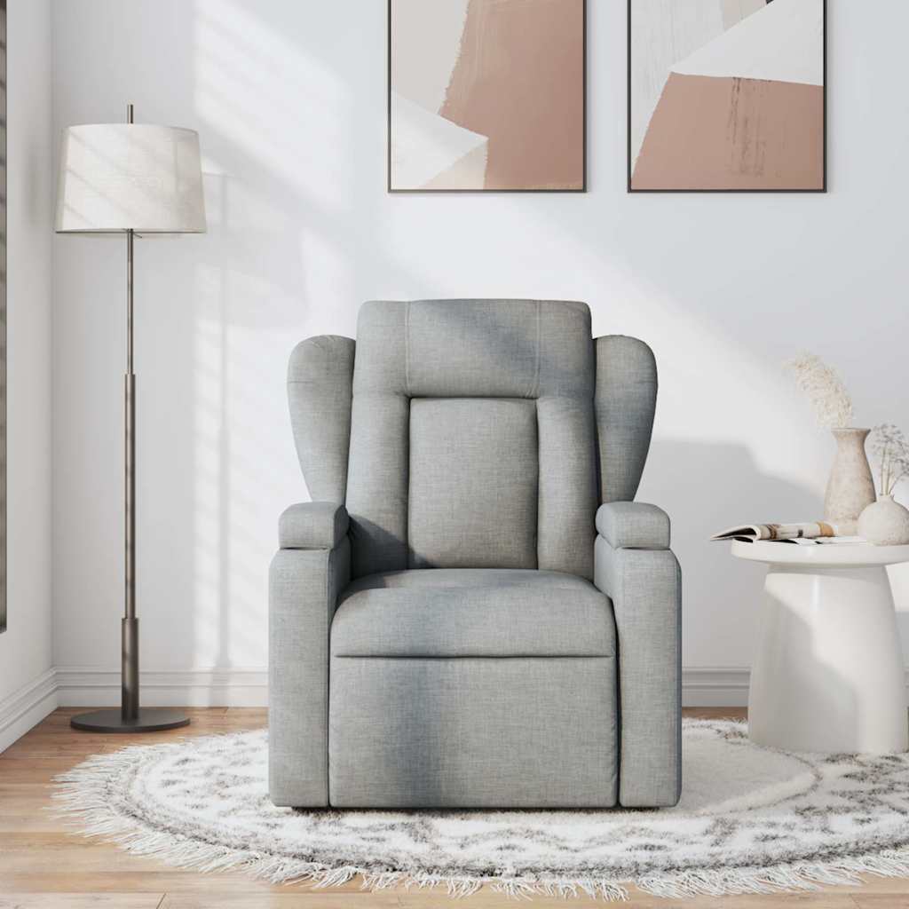 Fauteuil de massage tissu gris clair