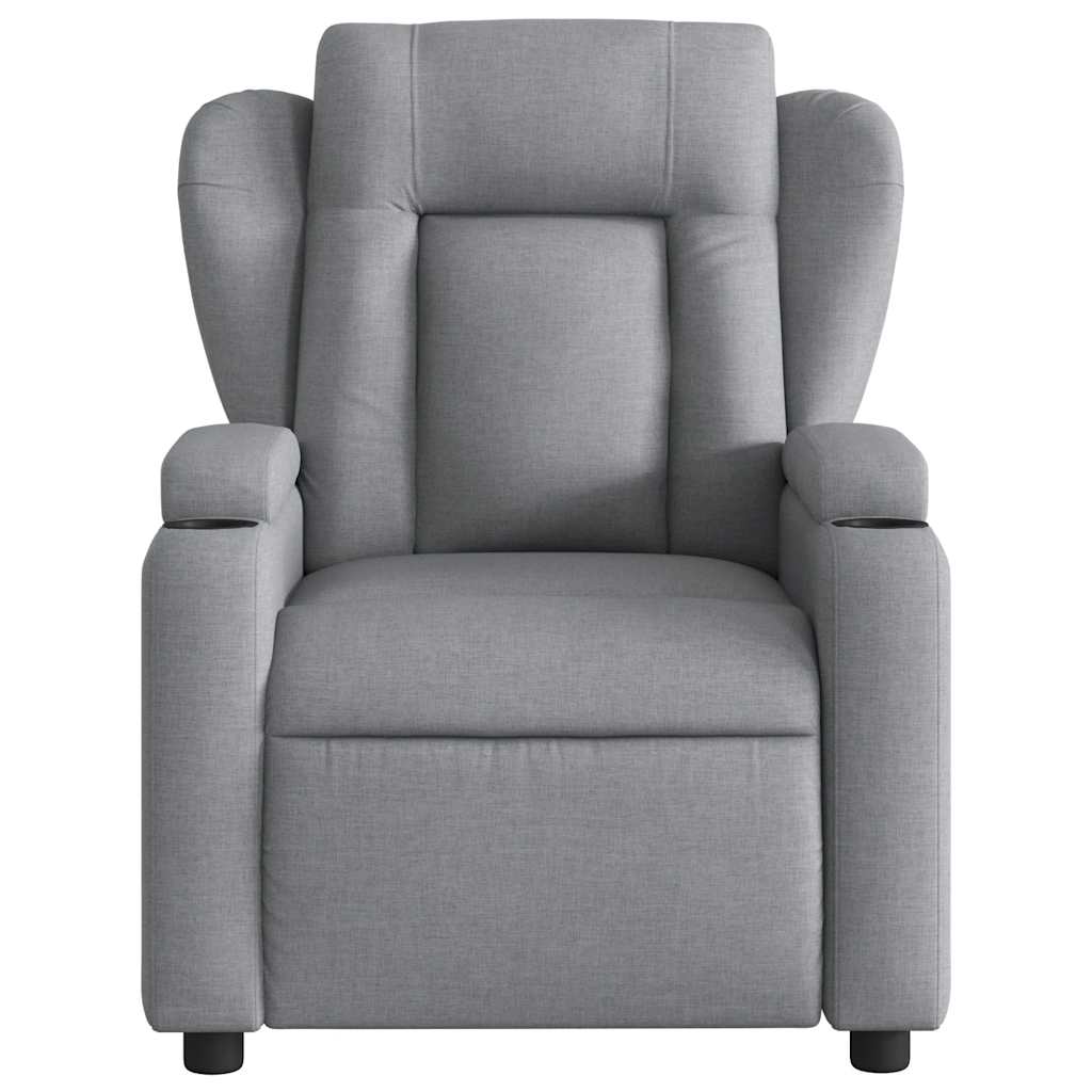 Fauteuil de massage tissu gris clair