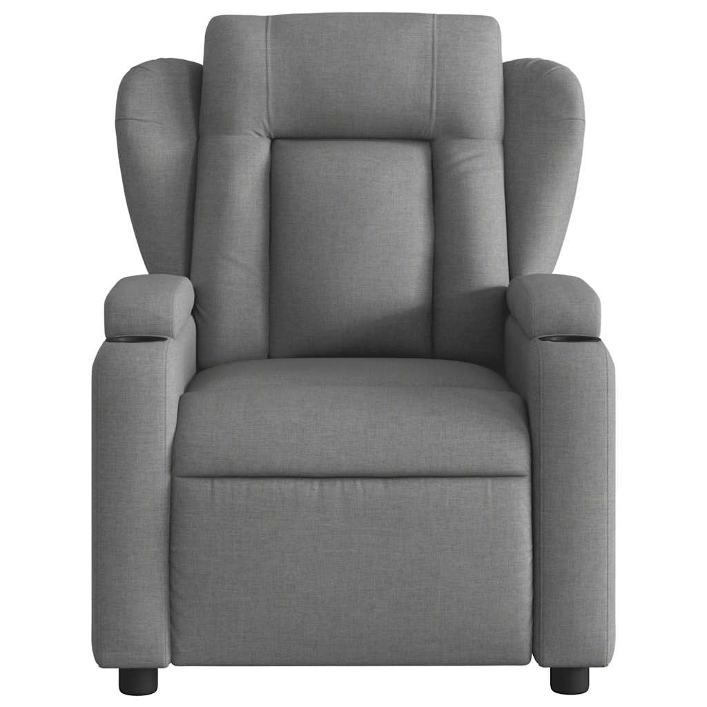 Fauteuil de massage tissu gris foncé