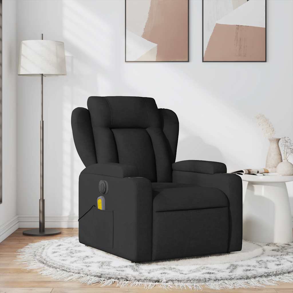 Fauteuil de massage tissu noir