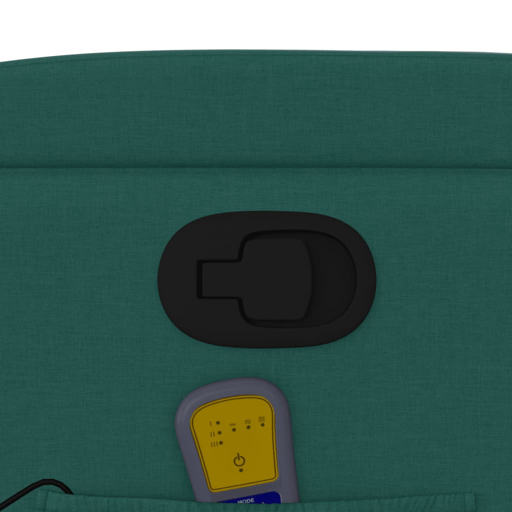 Fauteuil de massage tissu vert foncé