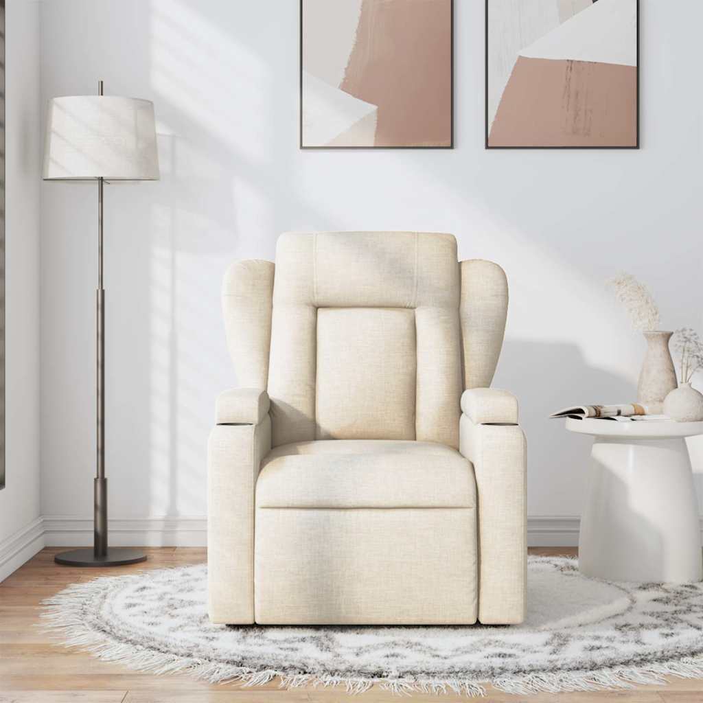 Fauteuil de massage tissu crème