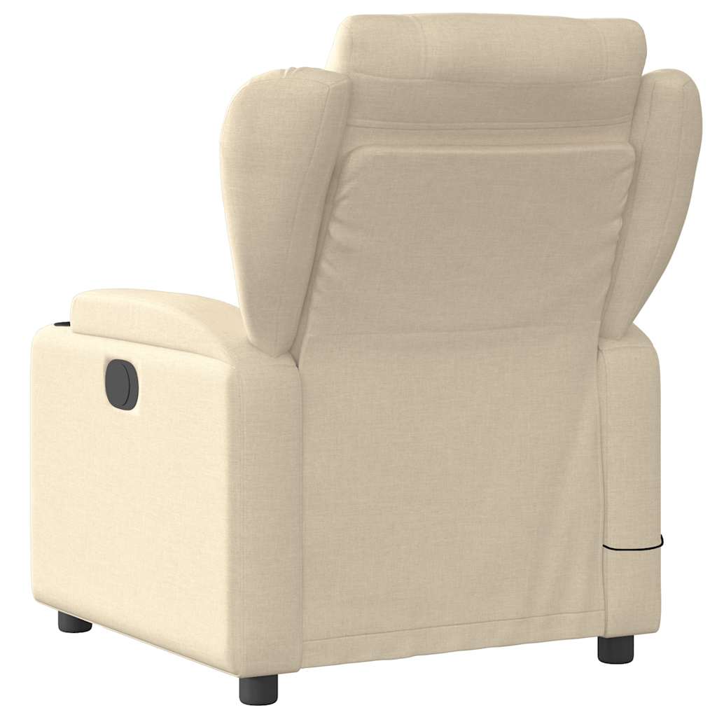 Fauteuil de massage tissu crème