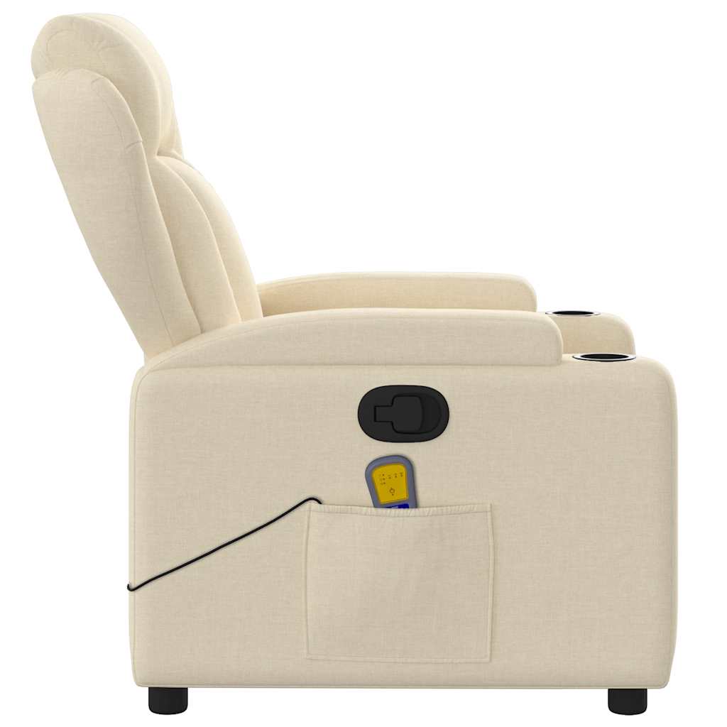 Fauteuil de massage tissu crème