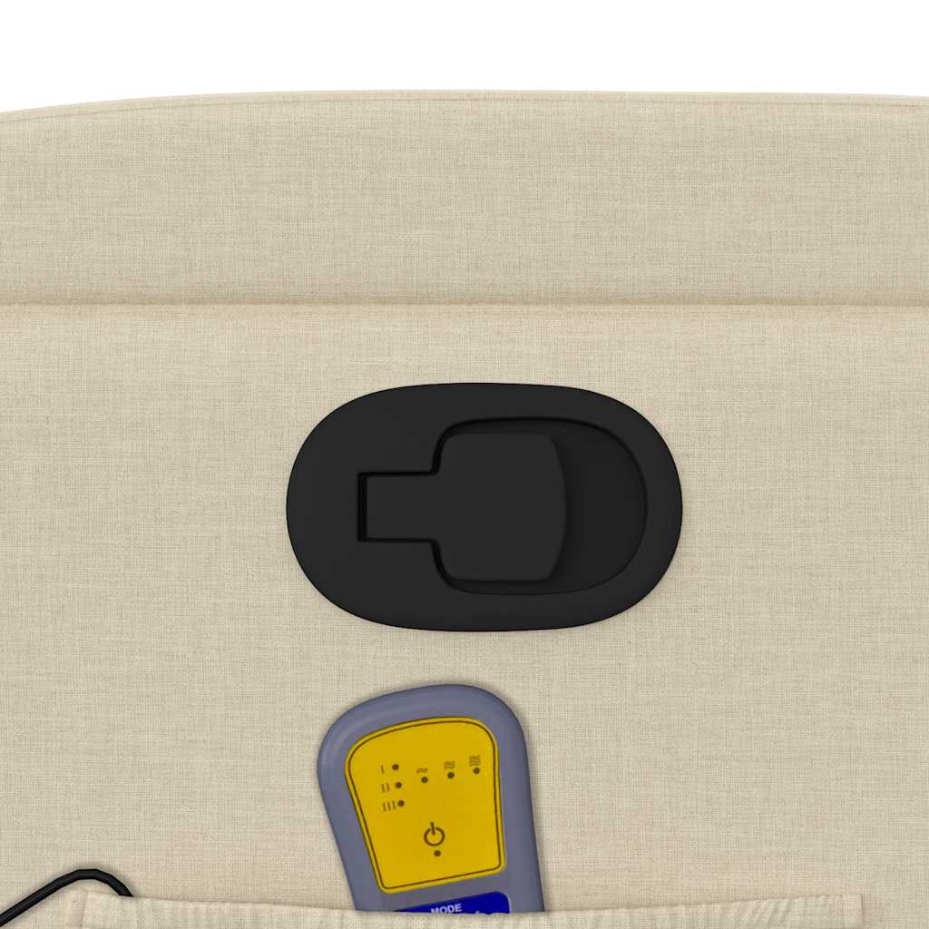 Fauteuil de massage tissu crème