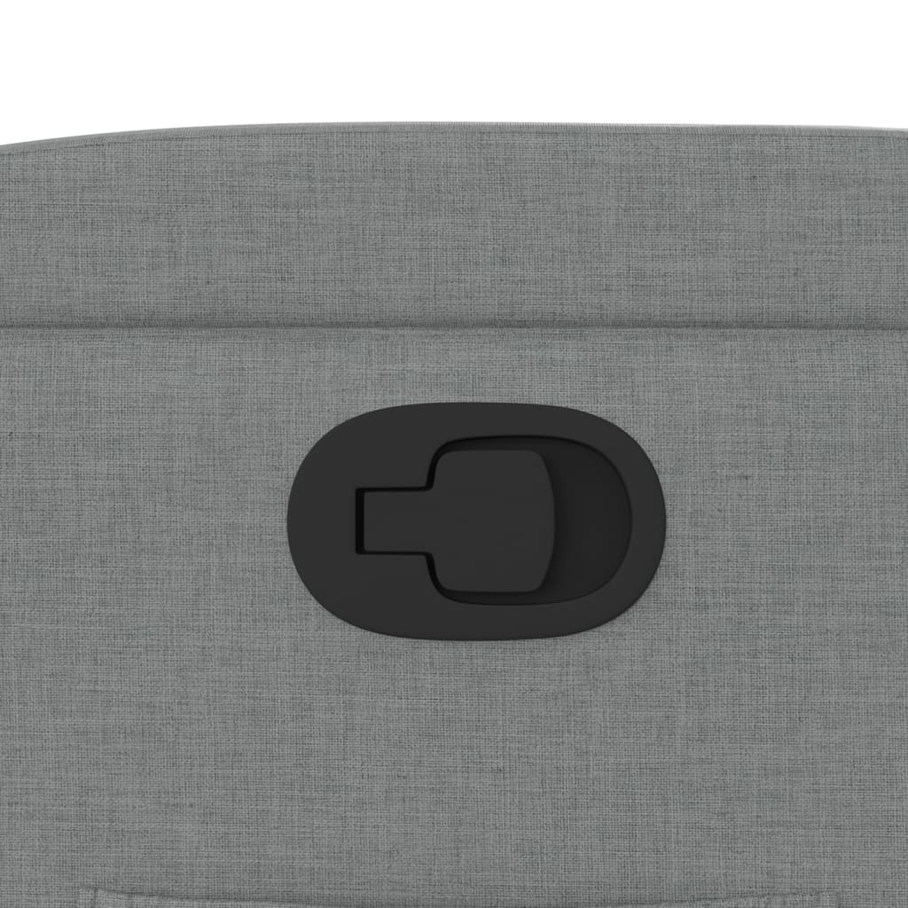 Fauteuil de relaxation tissu gris clair