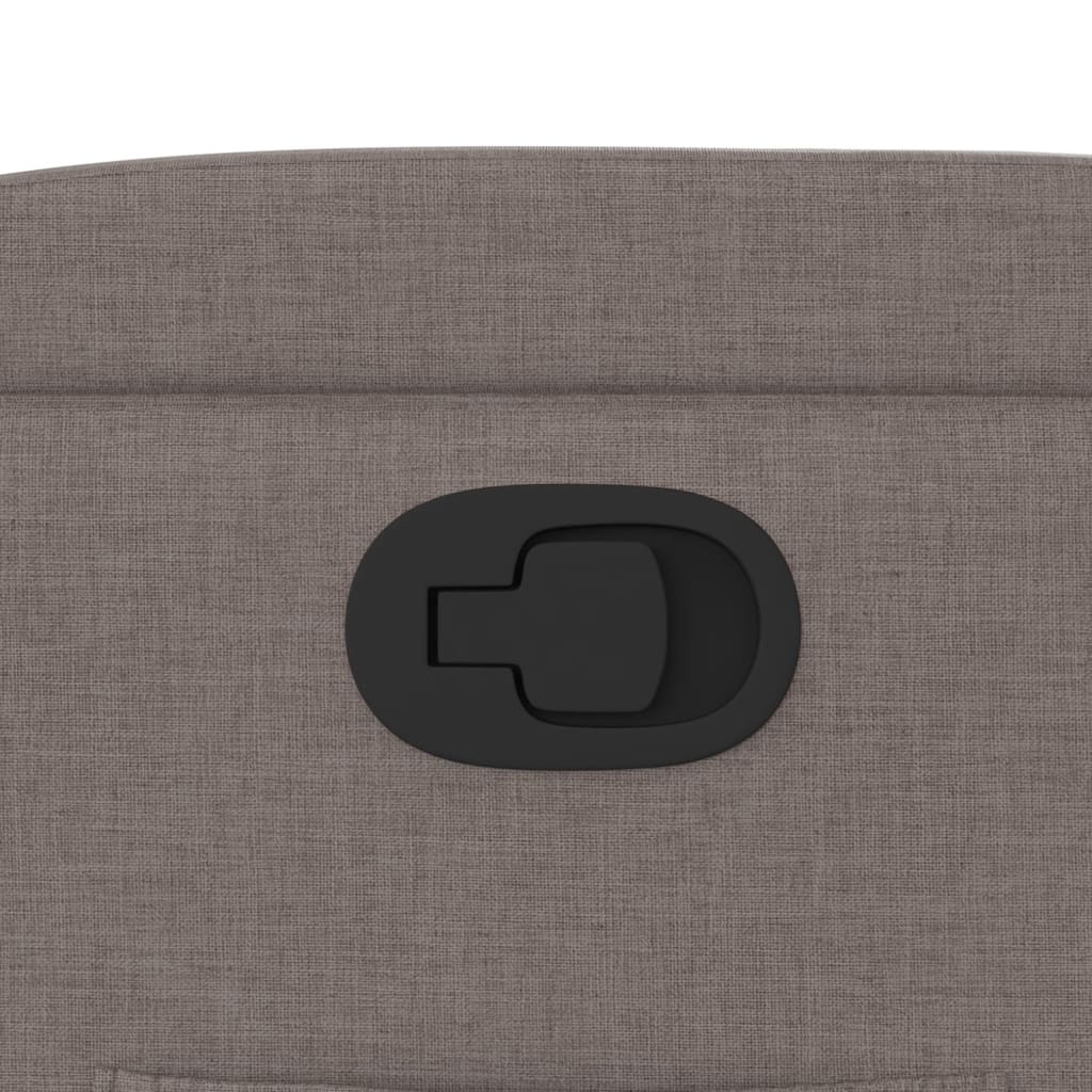Fauteuil relax tissu taupe