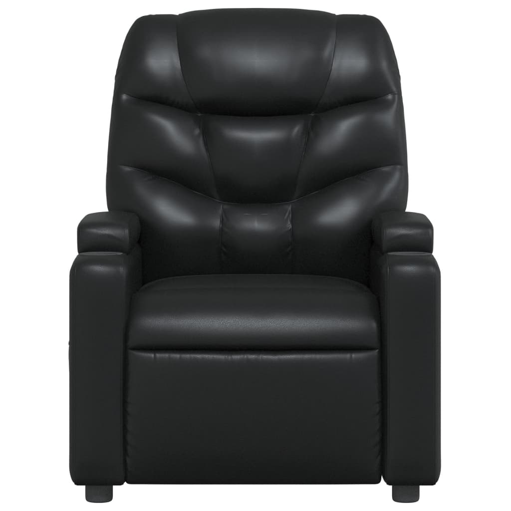 Fauteuil de relaxation simili cuir noir