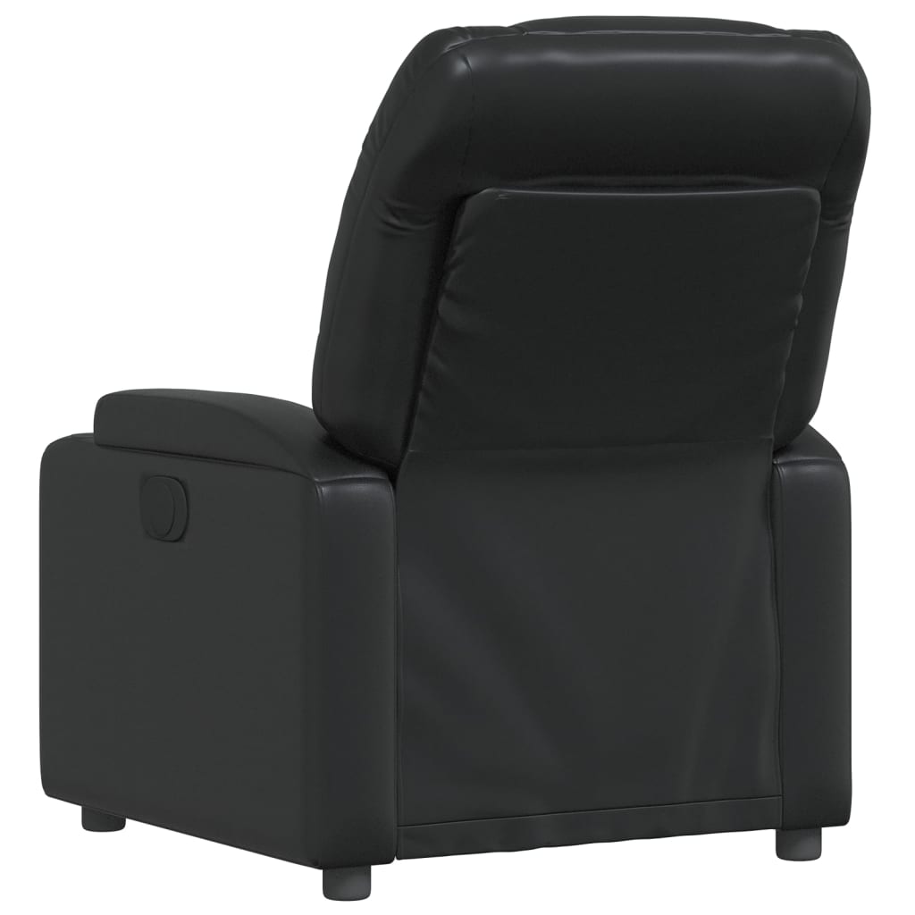 Fauteuil de relaxation simili cuir noir
