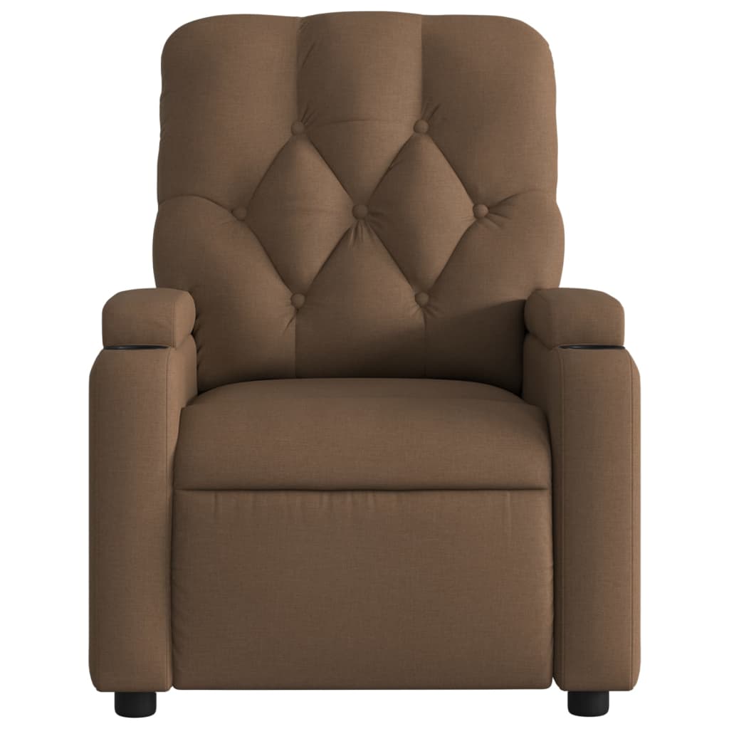 Fauteuil de massage tissu marron