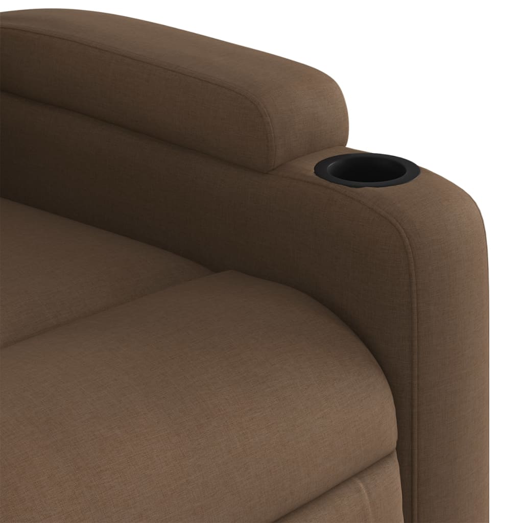 Fauteuil de massage tissu marron
