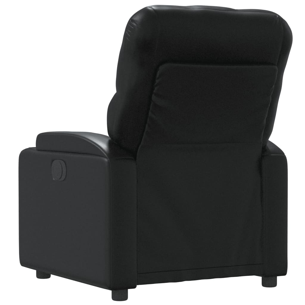 Massage Chair Black Faux Leather
