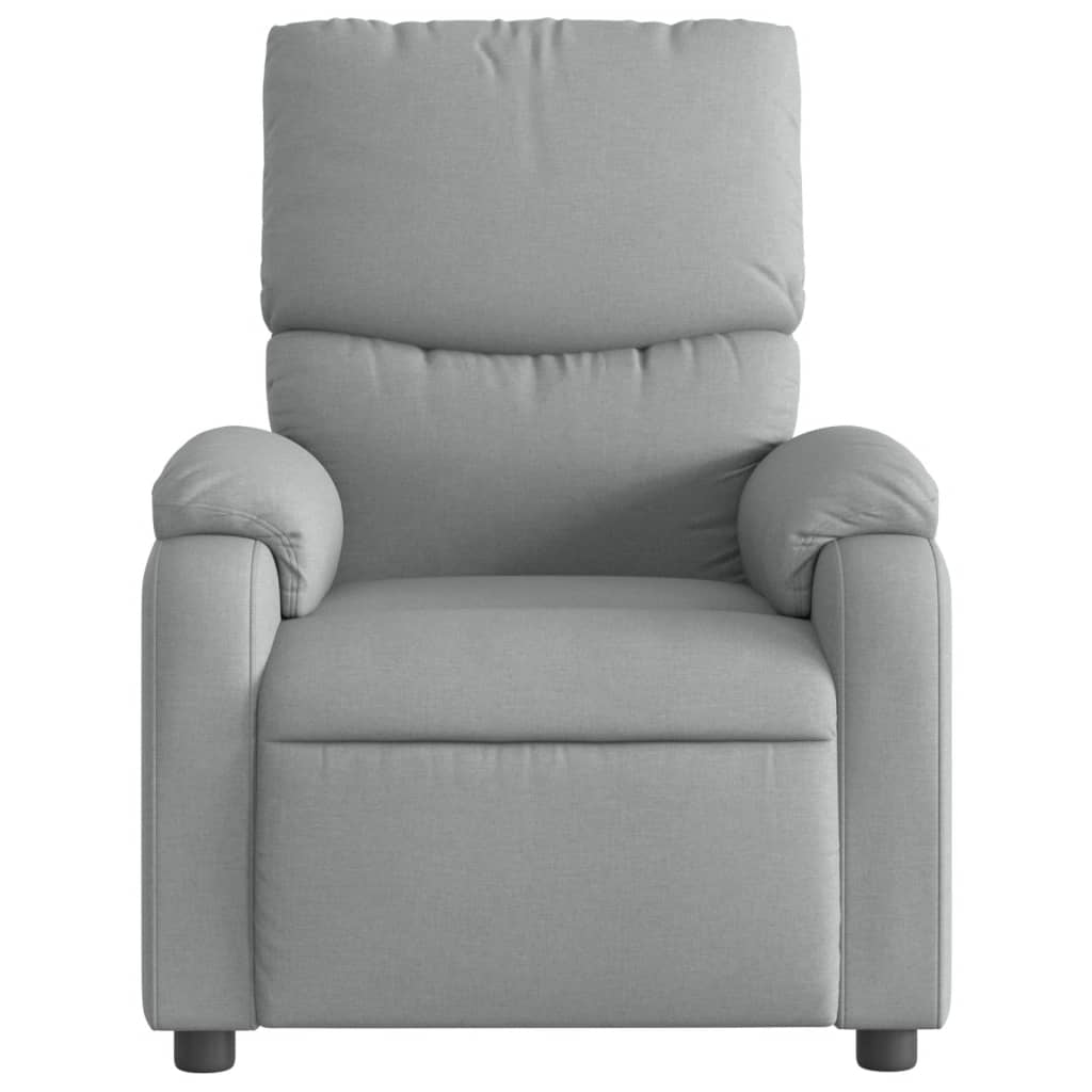 Fauteuil de relaxation tissu gris clair
