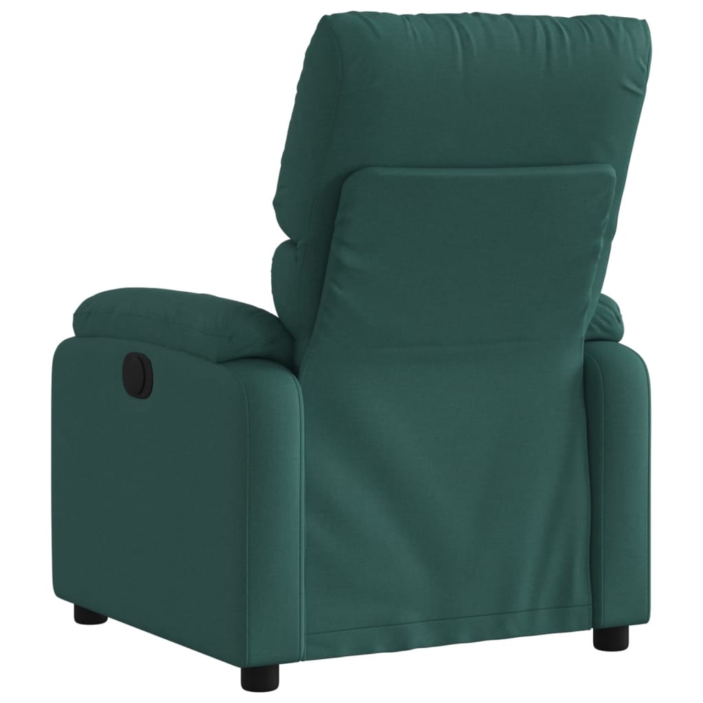 Fauteuil de relaxation tissu vert foncé