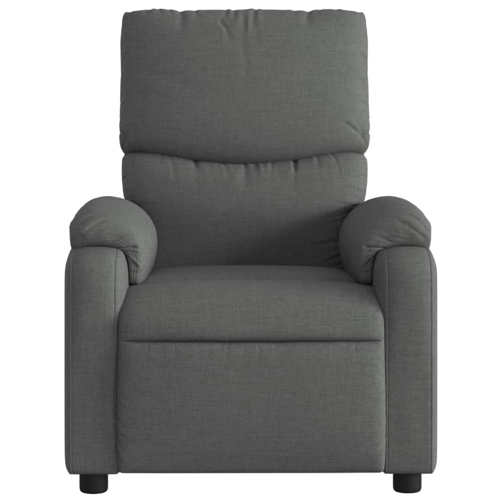 Fauteuil de massage tissu gris foncé