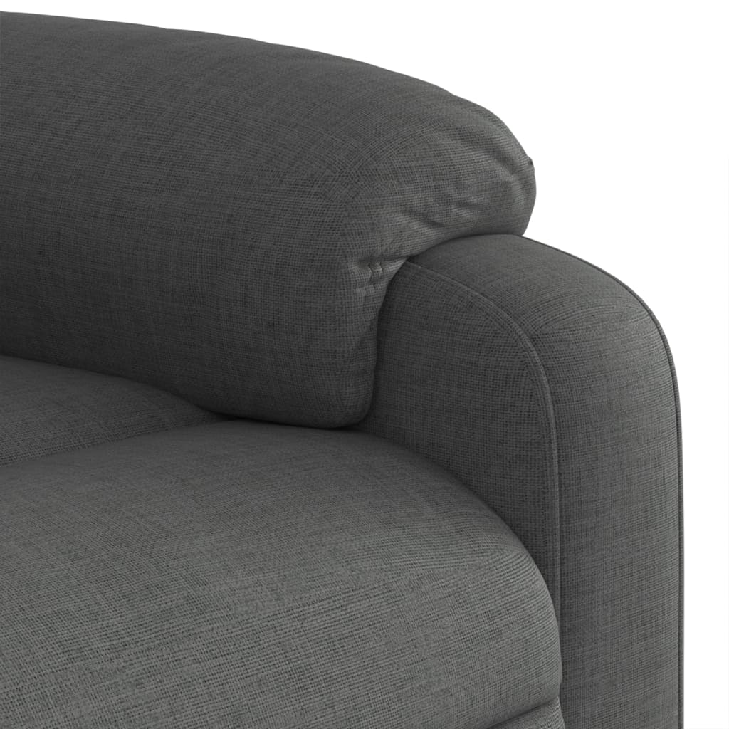 Fauteuil de massage tissu gris foncé
