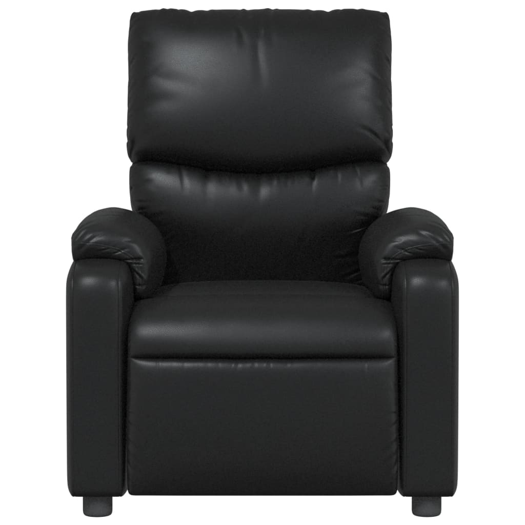 Fauteuil de relaxation simili cuir noir