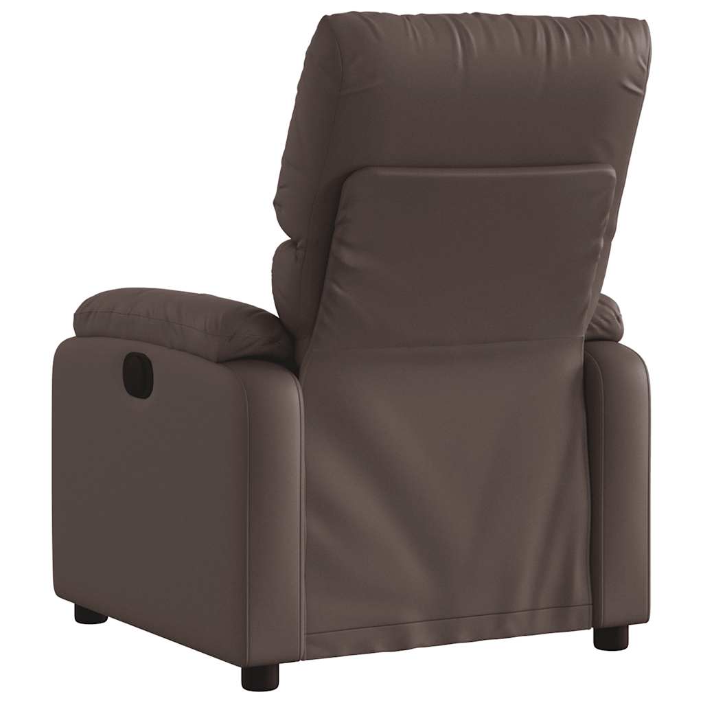 Fauteuil de massage simili cuir marron