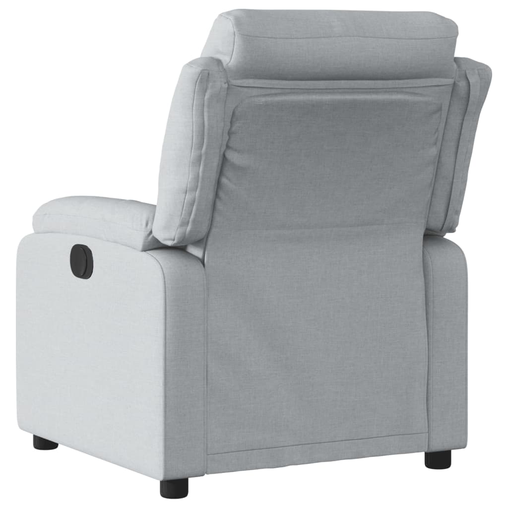 Relaxing Chair Light Gray Fabric