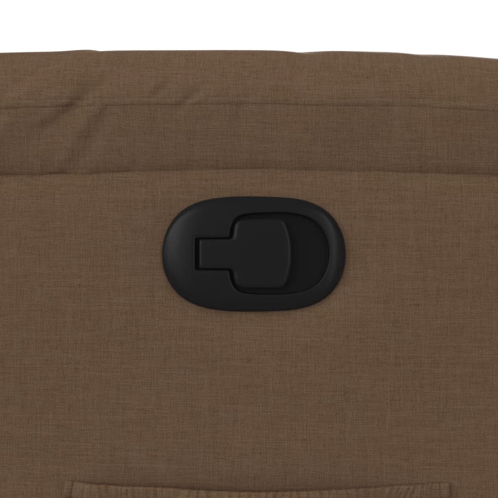 Fauteuil de relaxation tissu marron