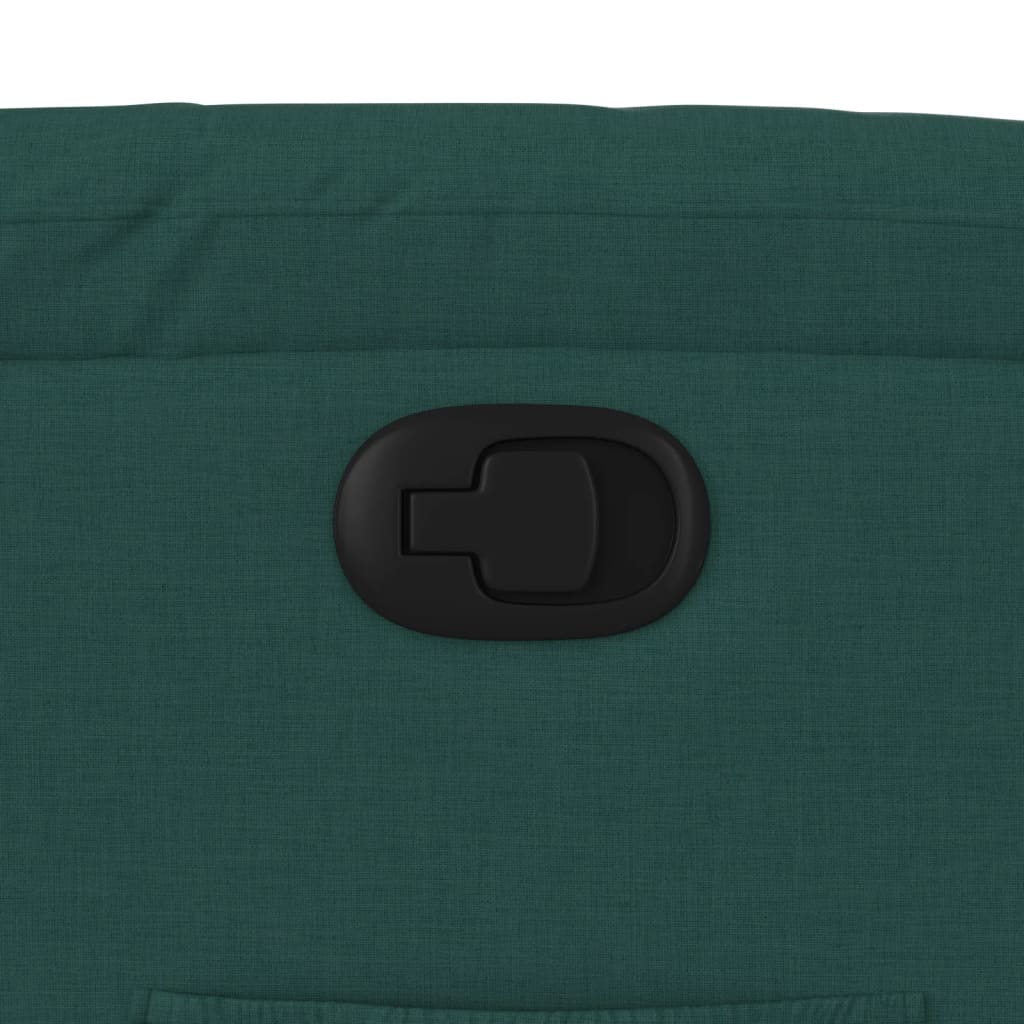 Fauteuil de relaxation tissu vert foncé