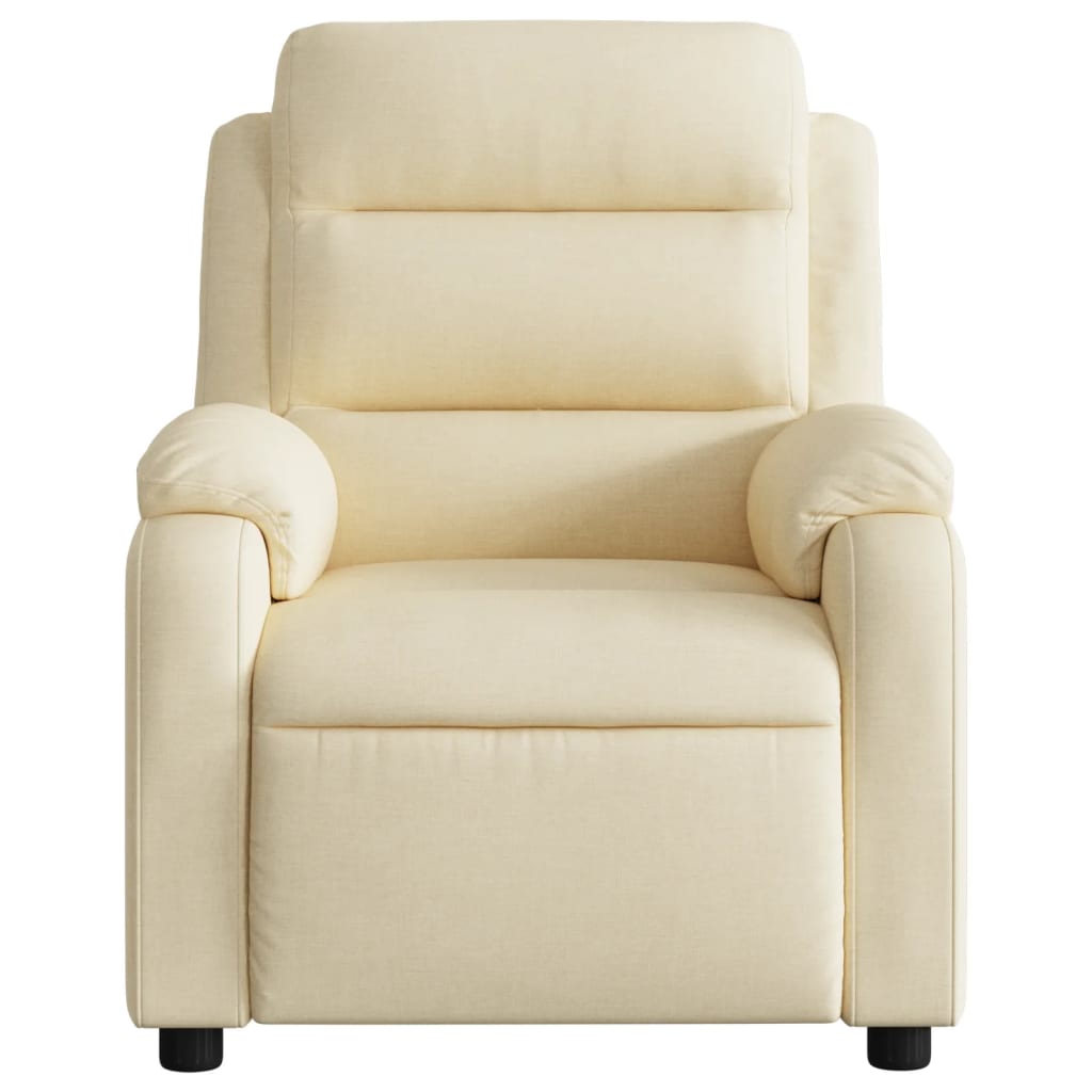 Fauteuil de relaxation tissu crème