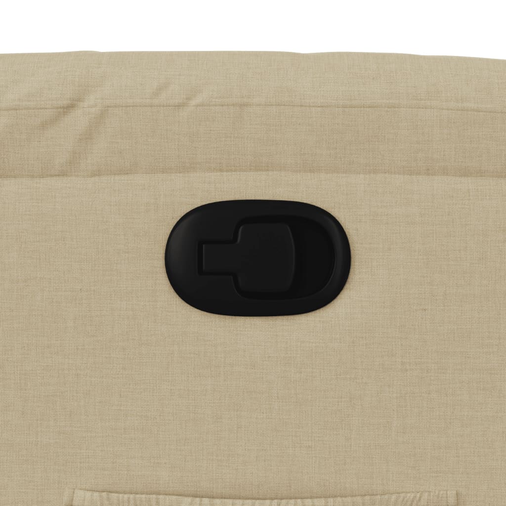 Fauteuil de relaxation tissu crème