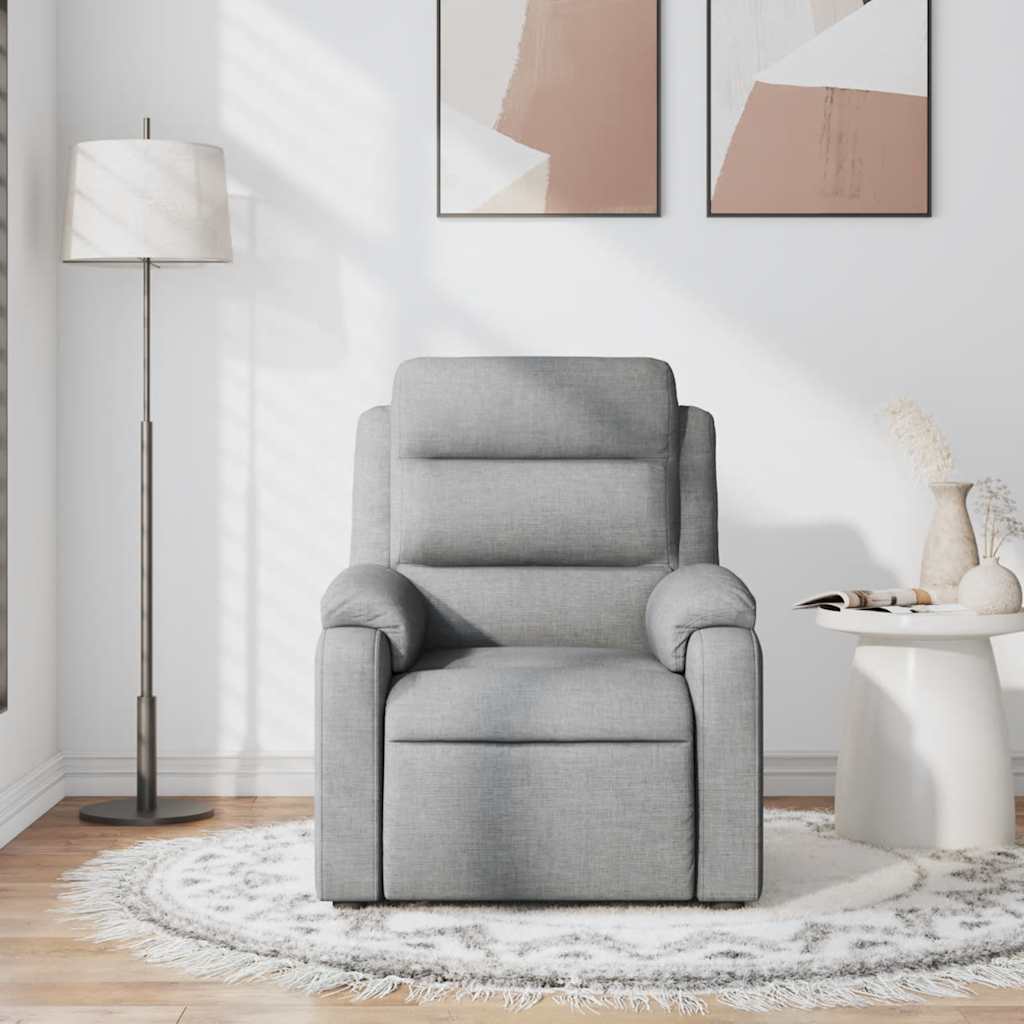 Fauteuil de massage tissu gris clair