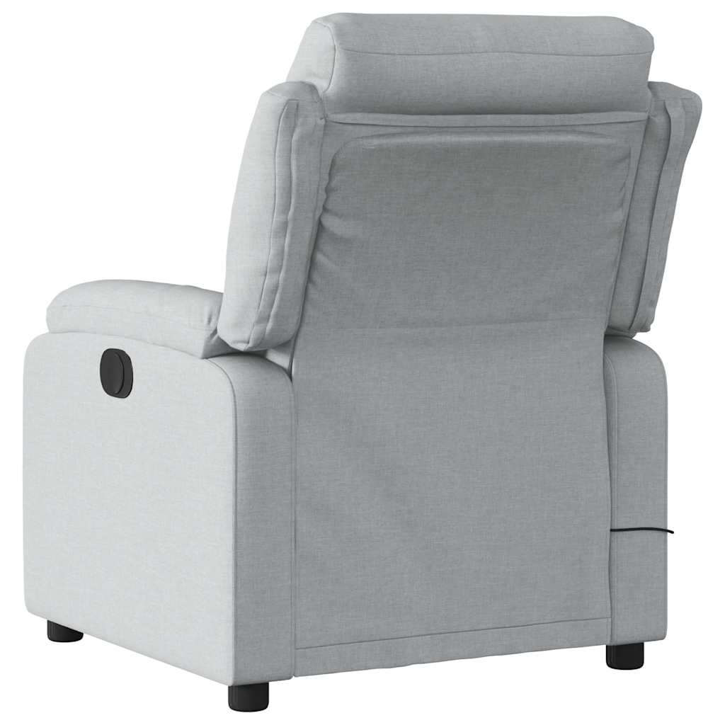 Fauteuil de massage tissu gris clair