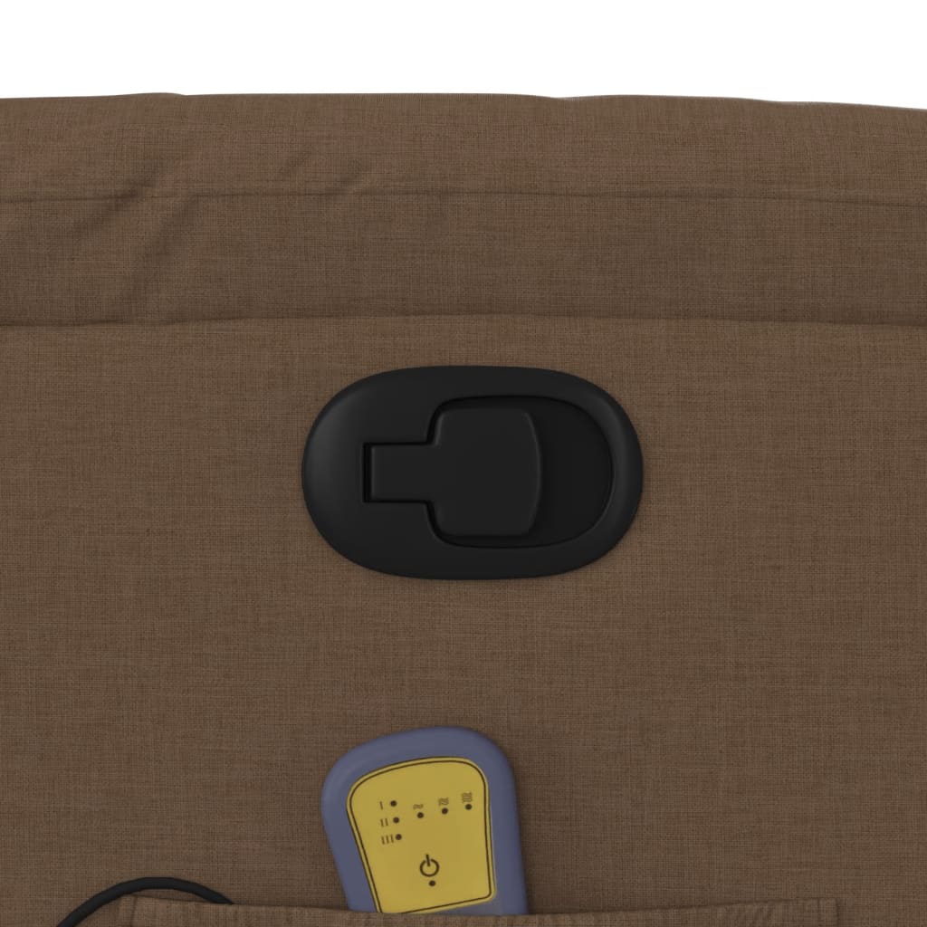 Fauteuil de massage tissu marron