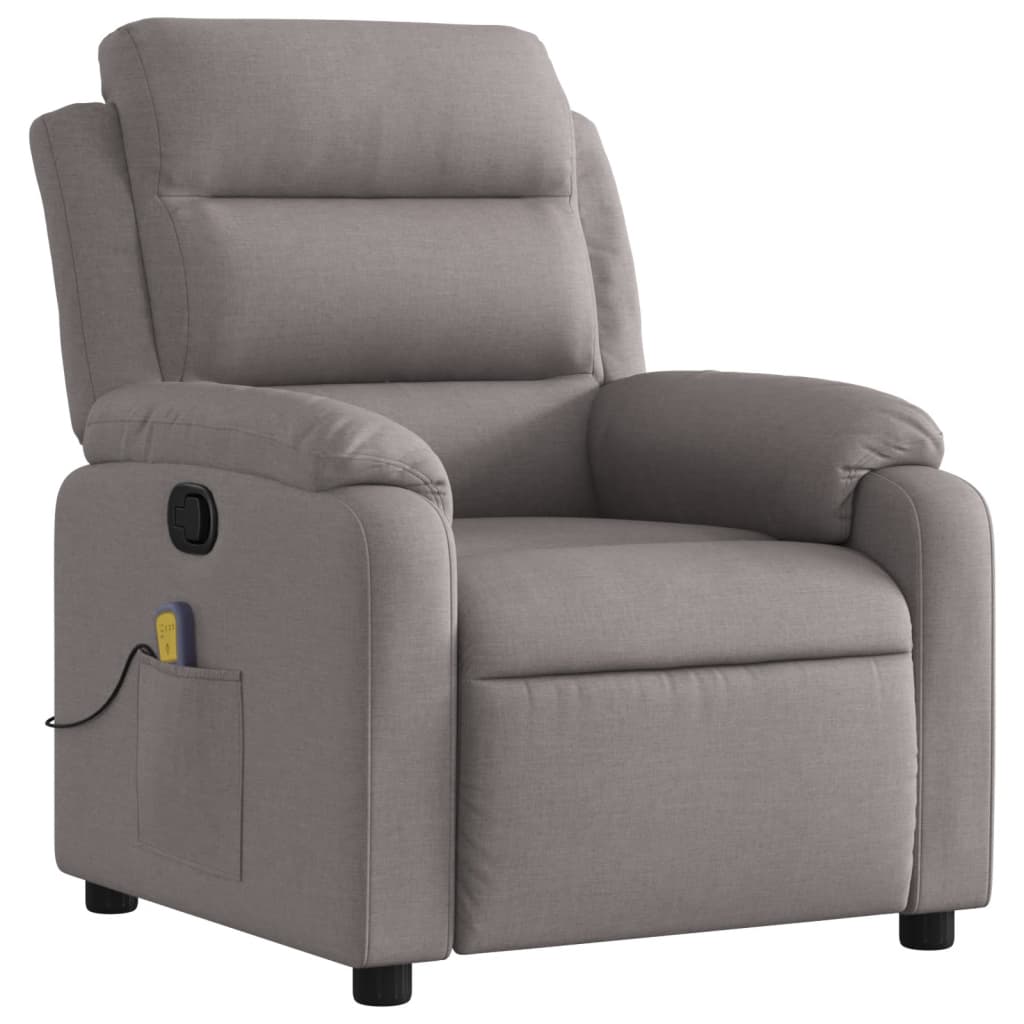 Fauteuil de massage tissu taupe